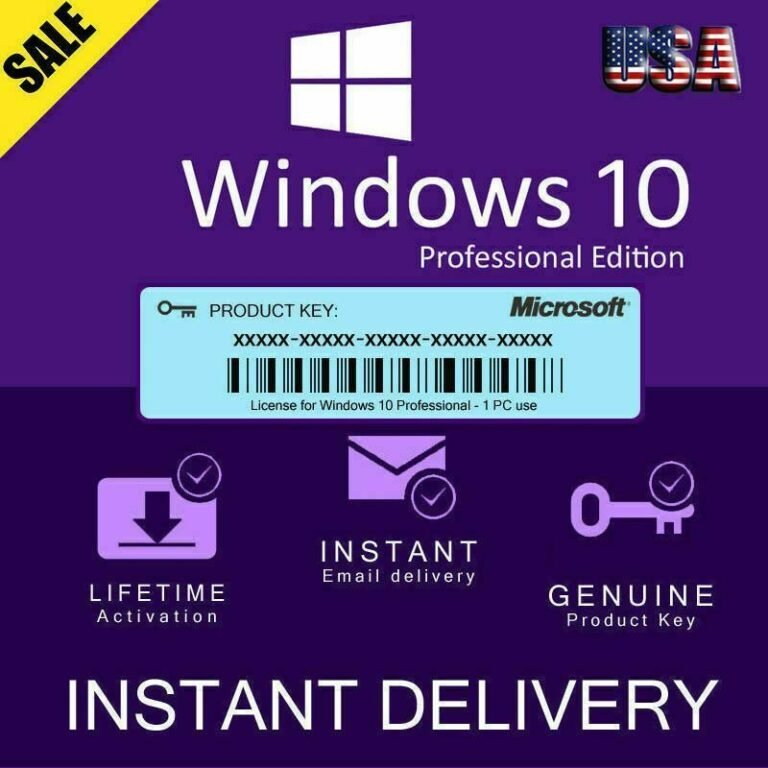 Windows 10 Activation Key Original 1 PC (Instant Delivery